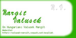 margit valusek business card